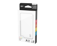 Silicon Power Power Bank 5000mAh (2x USB 2.1A, biały) - 551960 - zdjęcie 2